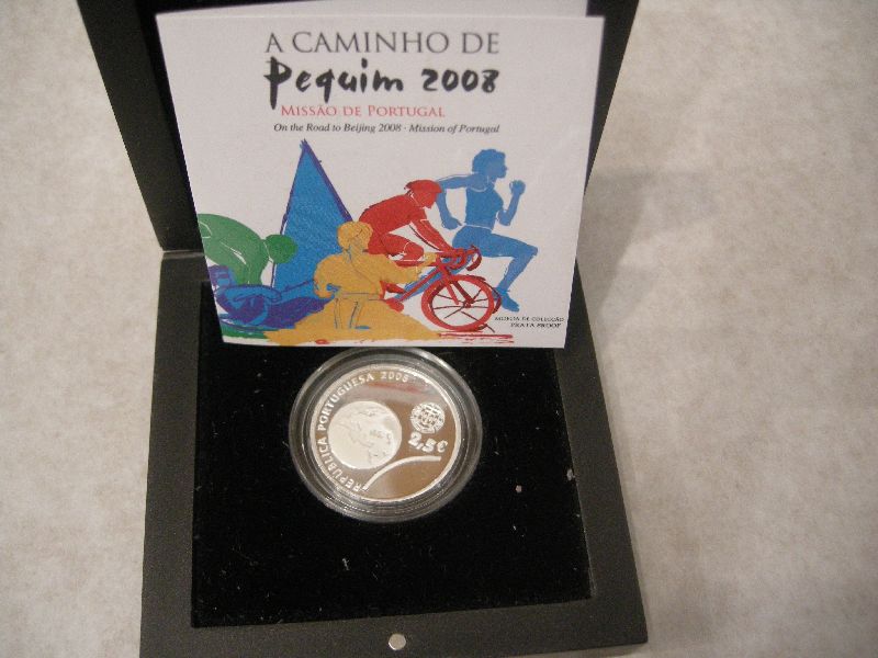 (afbeelding voor) 2,5 Euro Portugal Olympische spelen 2008 PROOF